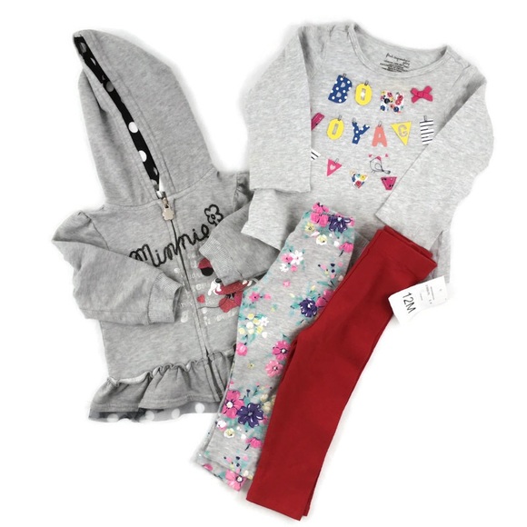 Other - Baby Girl 12 Month Tops and Leggings Bundle